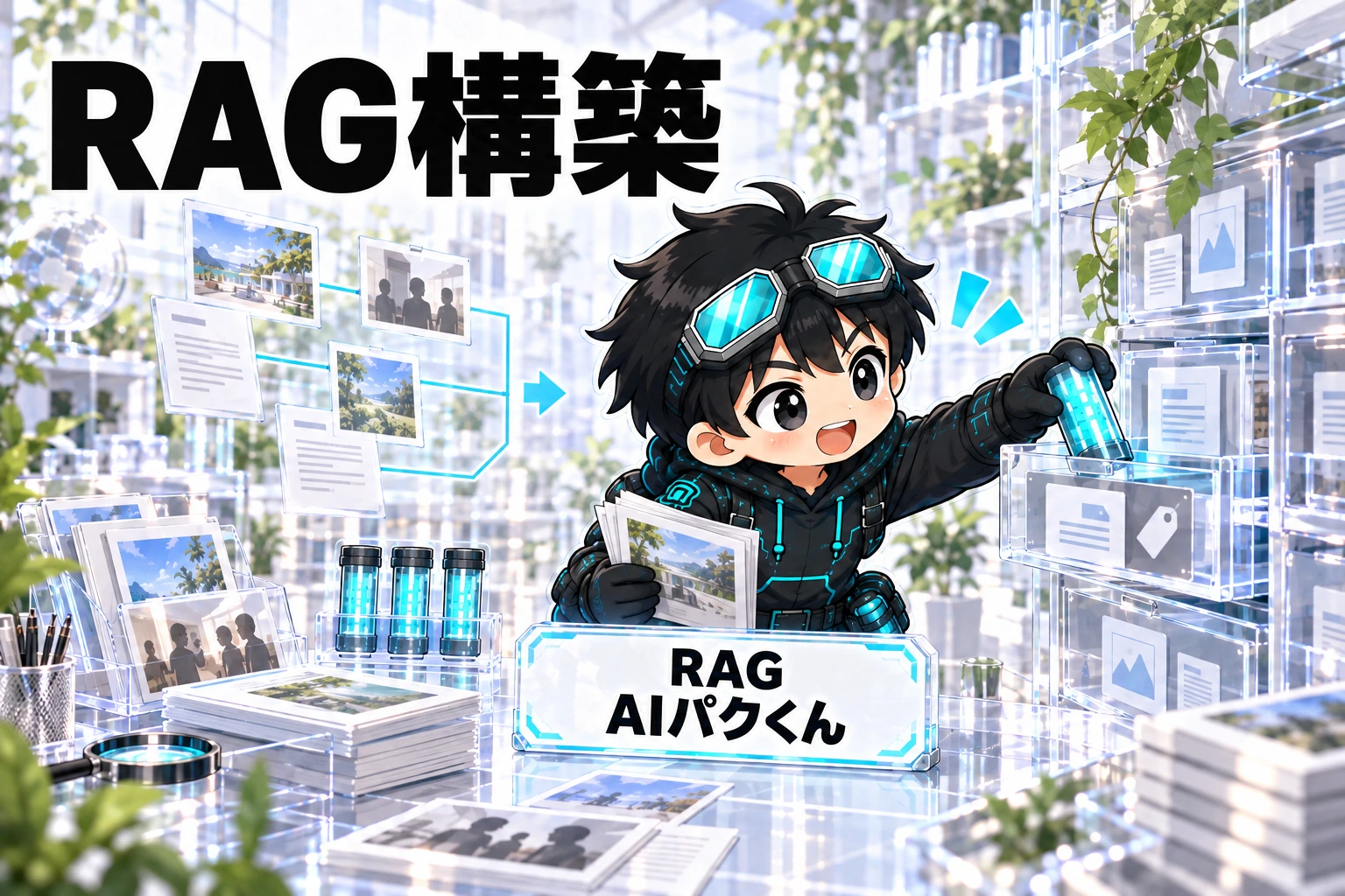 RAG構築。RAG AIパクくんがスキルを使って仕事を進める。